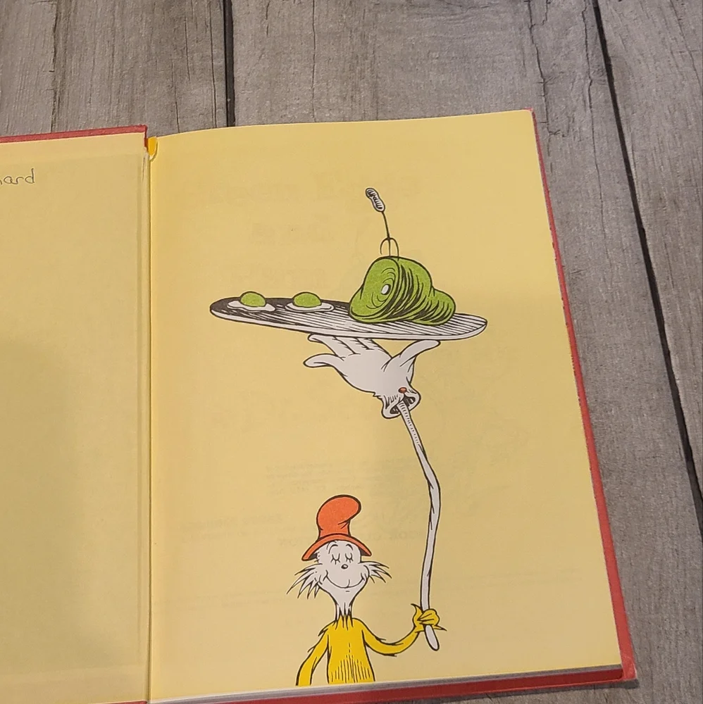 🐣Dr Seuss Green Eggs and Ham vintage book🧁🍋☃️🦋🐯🐠🍬🍿🍕🐬